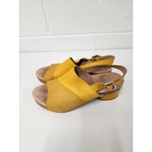 Dansko Women's Madalyn Mango Burnish Leather Clog Sandals, Size 39 (US 8.5)